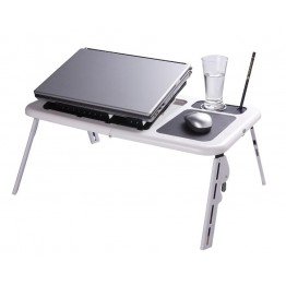 E table with cooling fan