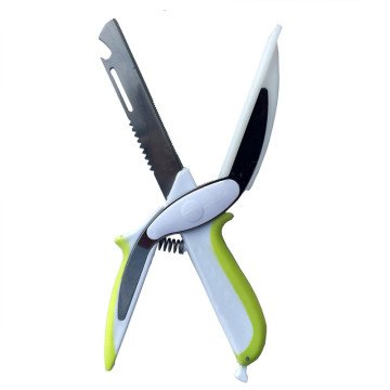 Multifunction Clever Smart Cutter 6 In 1 Knife & Cutting Board Scissors – Food, Vegetable Chopper